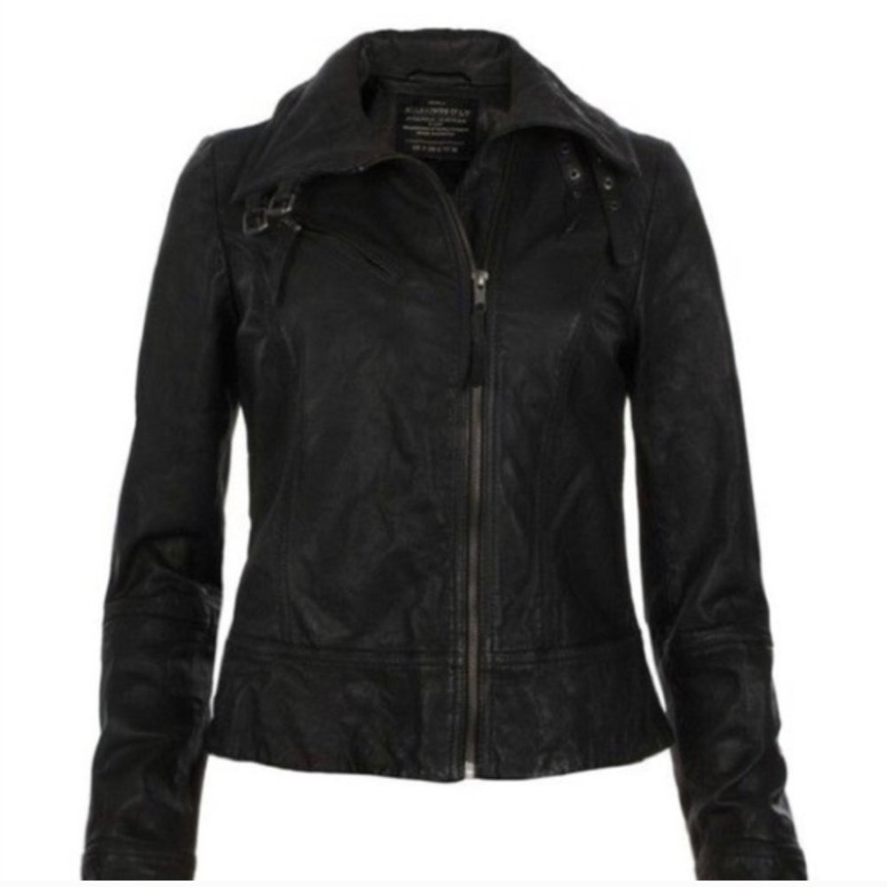 Beautiful All Saints Belvedere Leather Jacket